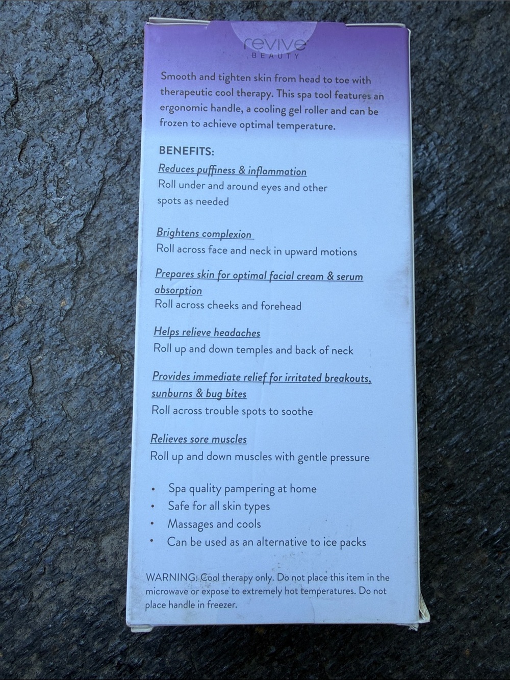 Revive Beauty Revitalizing Ice Roller — Purple - Picture 4 of 4